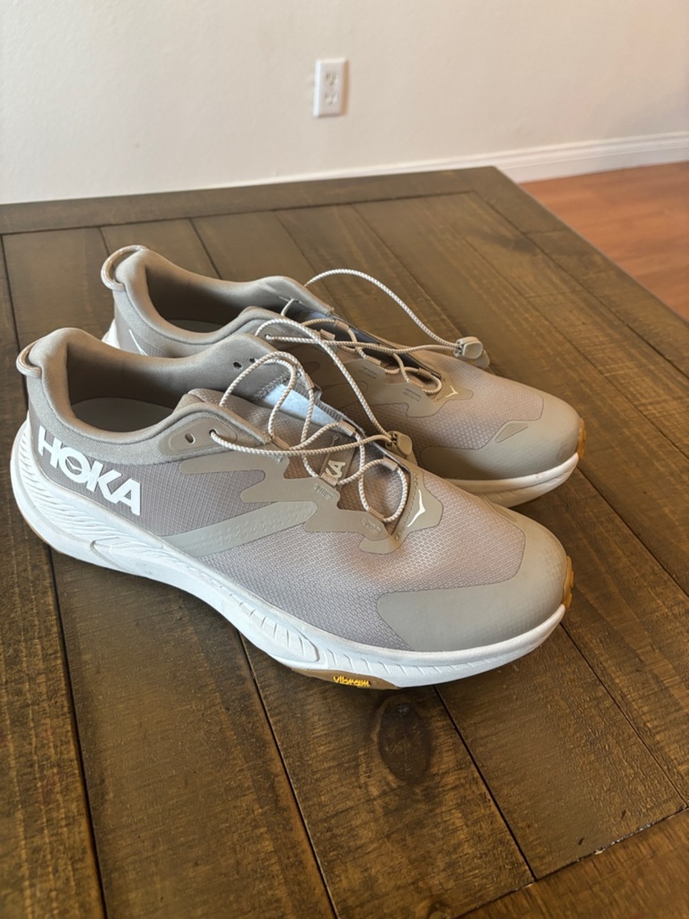 Hoka Neutral Light Gray Athletic Sneakers
